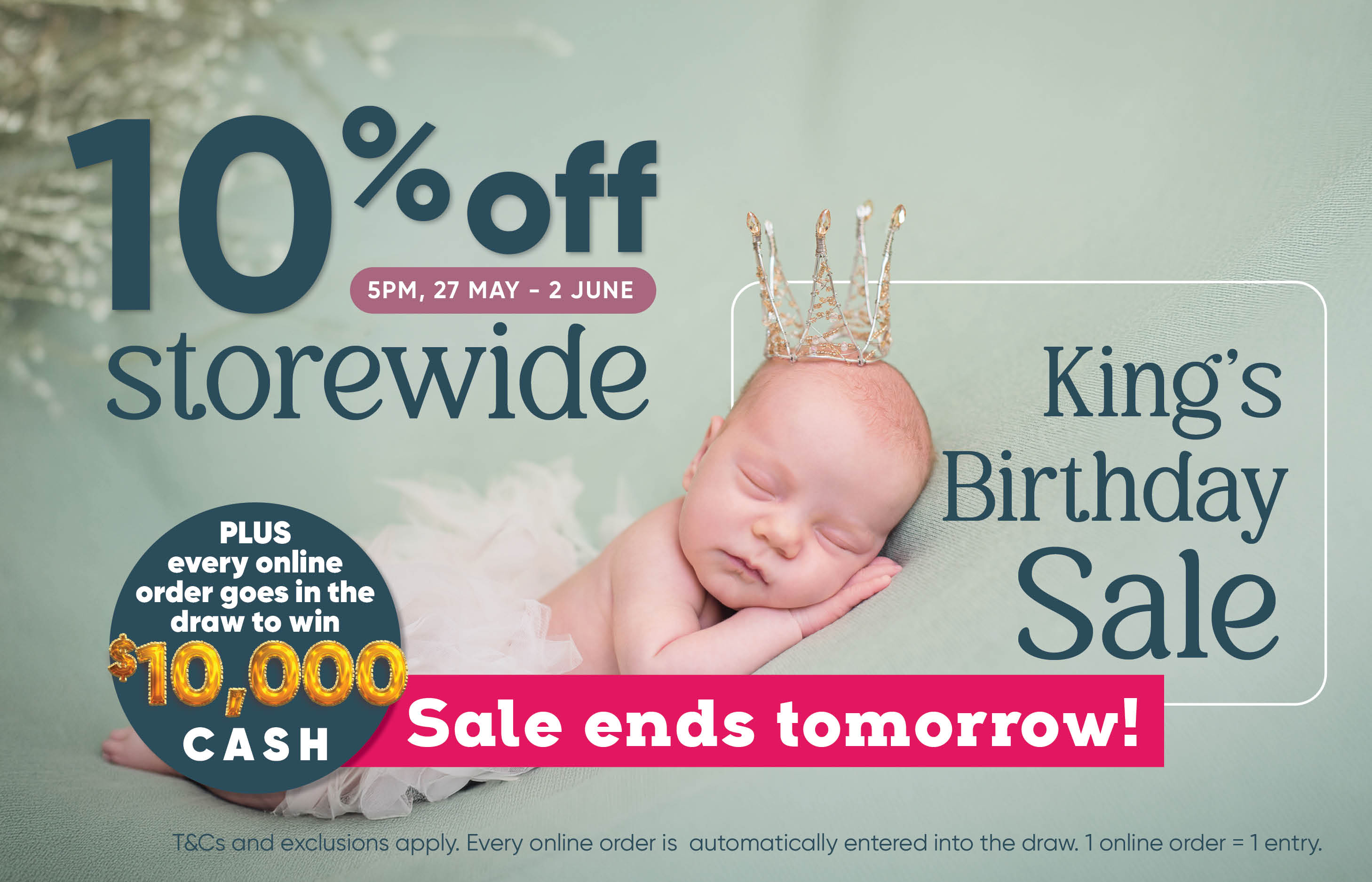 King's Birthday Sale